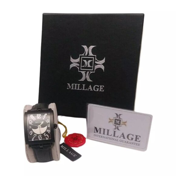 Millage The Evreux Collection Model ML0073-A Black Watch - Swiss Quartz Movement - Picture 5 of 13